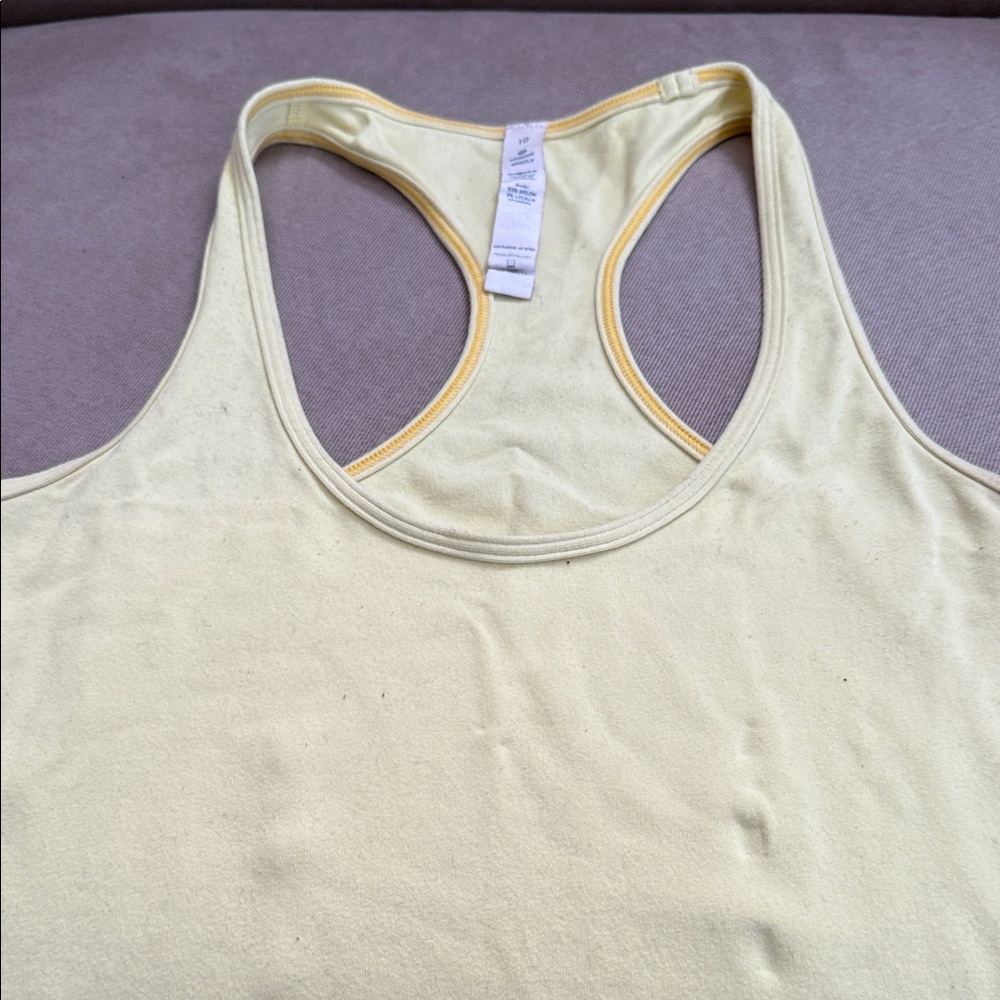 lululemon athletica Yellow Tank Top
